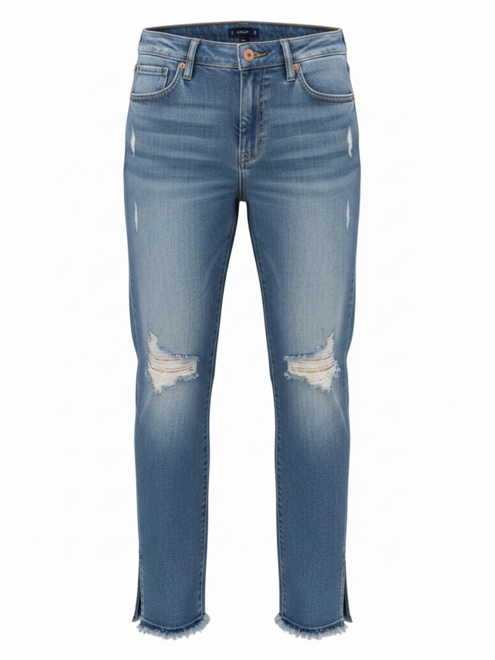 GAP Light Wash Skinny Jeans with Distressed Knees